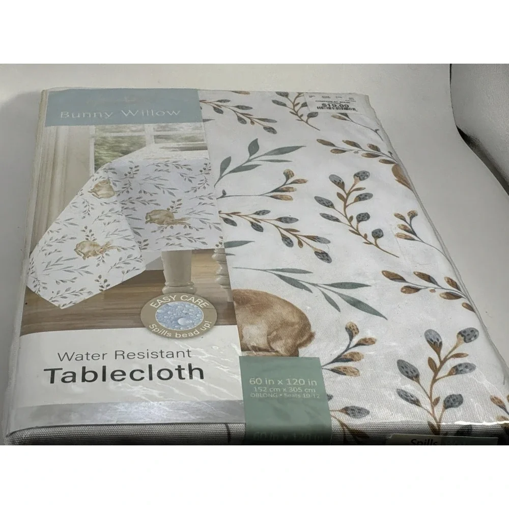 Color drift Bunny Willow Table Cloth 60
